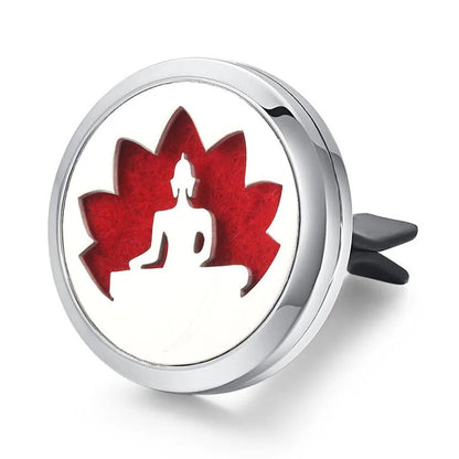 Aromatherapy Jewelry Locket Pendant Car Air Freshener Vent Clip Aroma Perfume Oils Locket Essential Oil Diffuser Car Clip