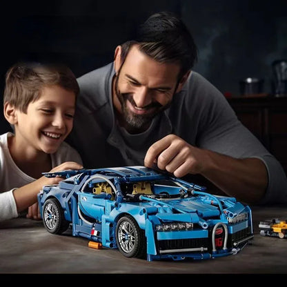 1:14 Technical Racing Sport Car Model Building Blocks Decoration Desktop Ornament Bricks Toys for Children's Christmas Gift