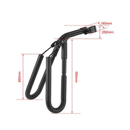Surfboard Bike Rack Bicycle Surfing Board Carrier Rack Surfboard Holder Wakeboard Bike-Side Holder For Various Types of Bikes