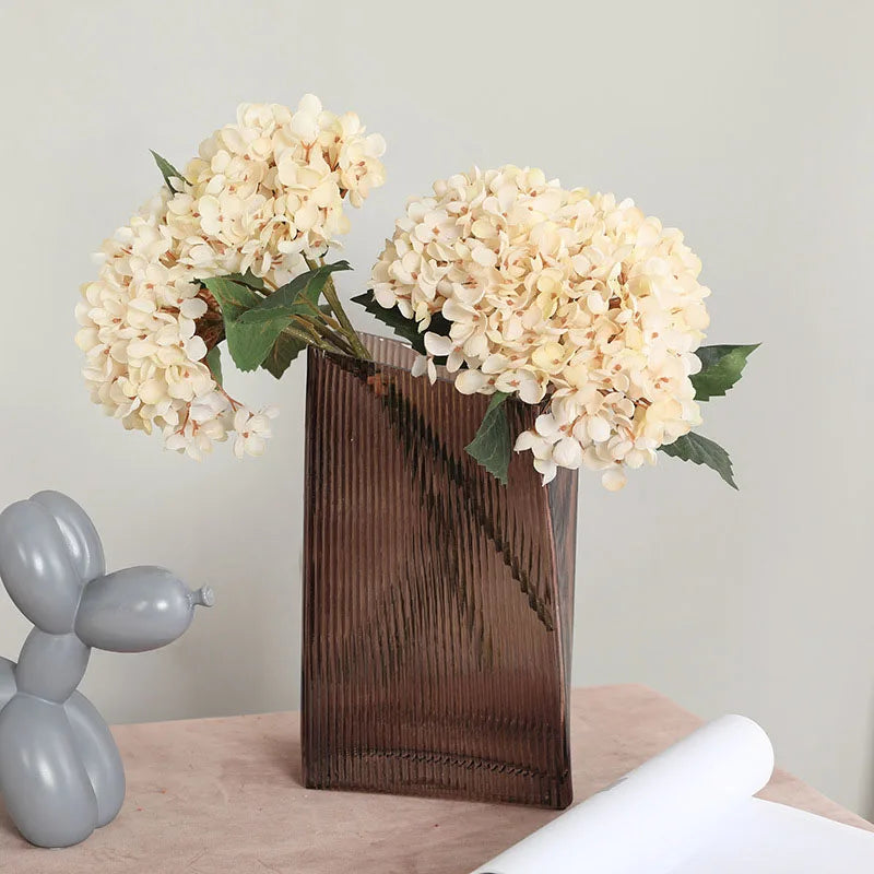 3Pcs/lot Hydrangea Autumn Fall Party fake Flowers Wedding Decoration Mariage flores artificiales Vase decor