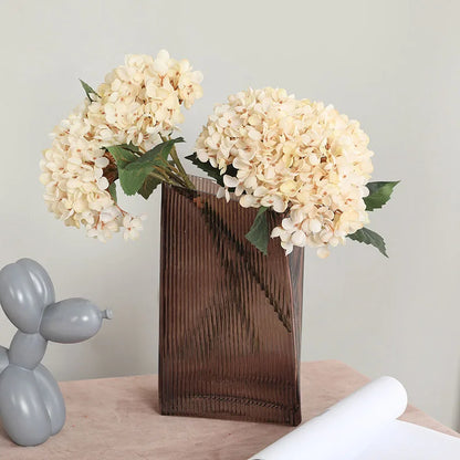 3Pcs/lot Hydrangea Autumn Fall Party fake Flowers Wedding Decoration Mariage flores artificiales Vase decor