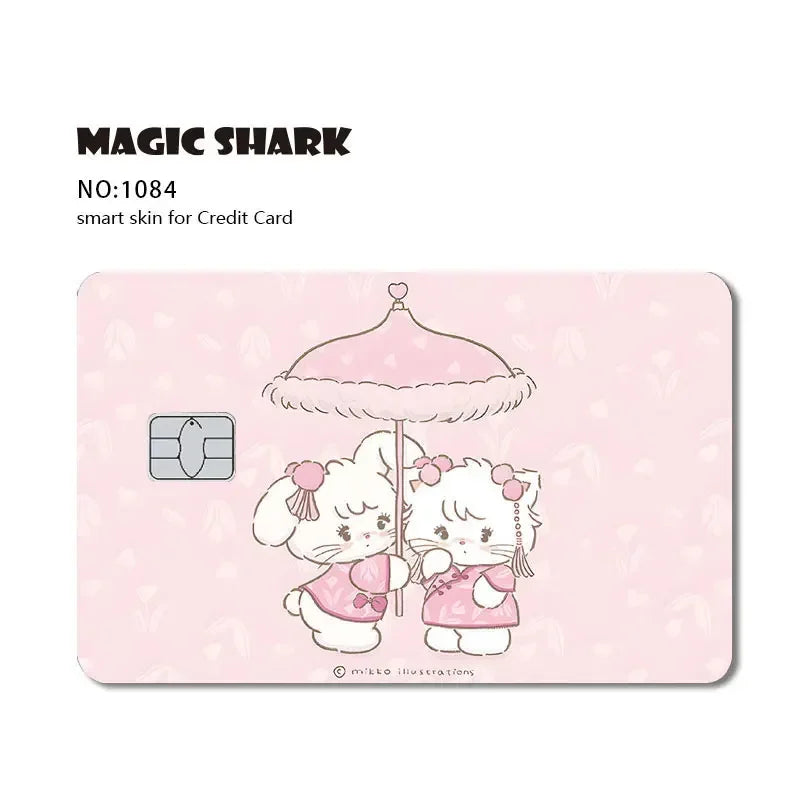 2025 New Arrival Cute Hello Kitty Frog Matte Front Side PVC Sticker Skin Film Cover for Debit Credit Card