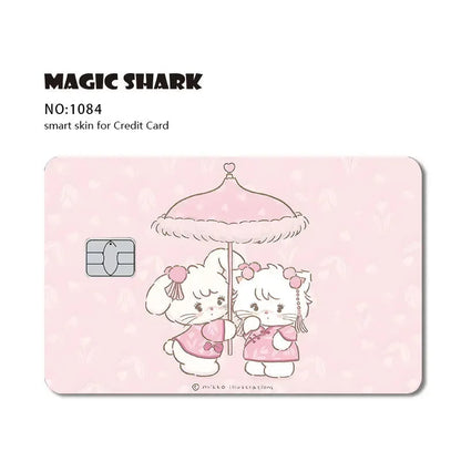 2025 New Arrival Cute Hello Kitty Frog Matte Front Side PVC Sticker Skin Film Cover for Debit Credit Card