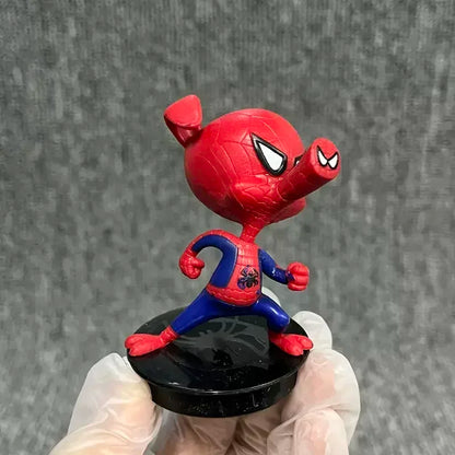 Marvel Movie AvengersSuper Mini Action Figure Hero Iron Man Spiderman Dolls Ornaments Collectible Model Children's Birthday Gift
