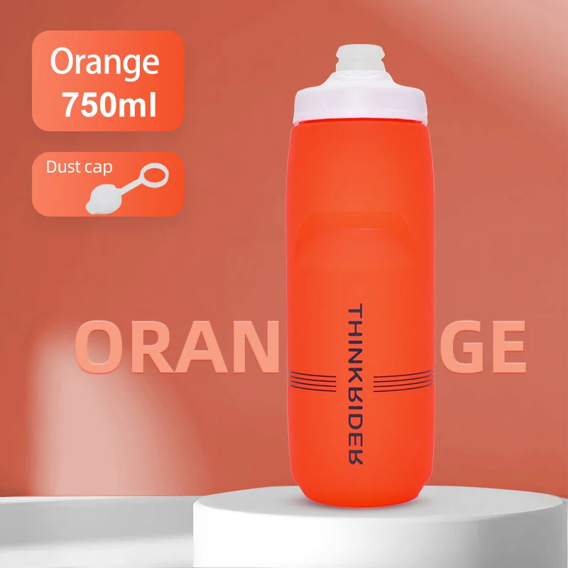 ThinkRider Bicycle Bottle MTB Road Bike Water Bottle Outdoor Sports Plastic Portable Large Capacity Drink Cycling Water Bottle