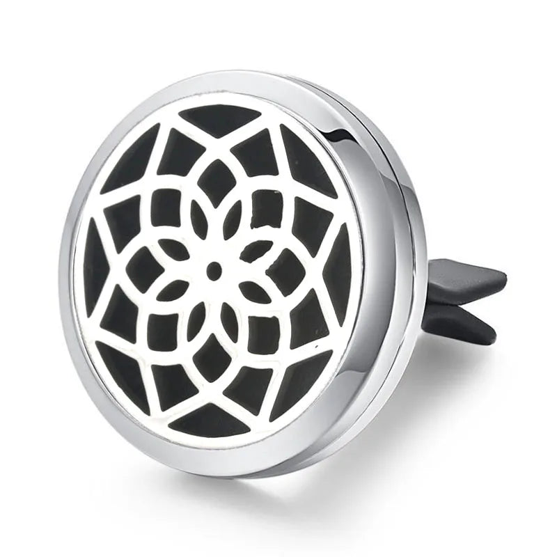 Aromatherapy Jewelry Locket Pendant Car Air Freshener Vent Clip Aroma Perfume Oils Locket Essential Oil Diffuser Car Clip