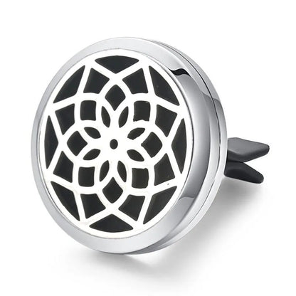 Aromatherapy Jewelry Locket Pendant Car Air Freshener Vent Clip Aroma Perfume Oils Locket Essential Oil Diffuser Car Clip