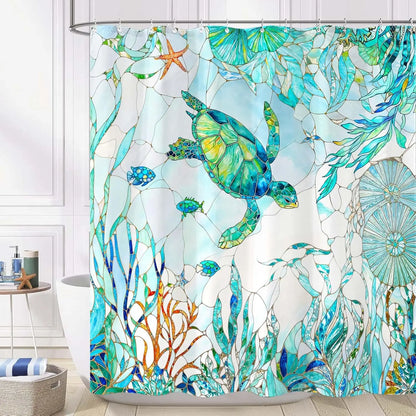 Colorful tree flower shower curtain fabric bathroom decoration with 12 hooks 180x 180cm bathtub shower curtain