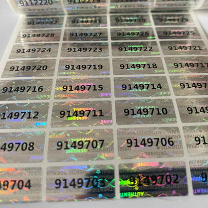 200pcs SECURITY SEAL, TAMPER EVIDENT, Warranty void stickers, 20mm X 10mm hologram
