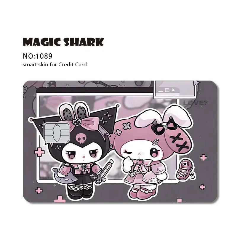 2025 New Arrival Cute Hello Kitty Frog Matte Front Side PVC Sticker Skin Film Cover for Debit Credit Card
