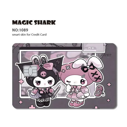 2025 New Arrival Cute Hello Kitty Frog Matte Front Side PVC Sticker Skin Film Cover for Debit Credit Card