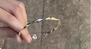 New simple bow bell opening adjustable girlfriends bracelet