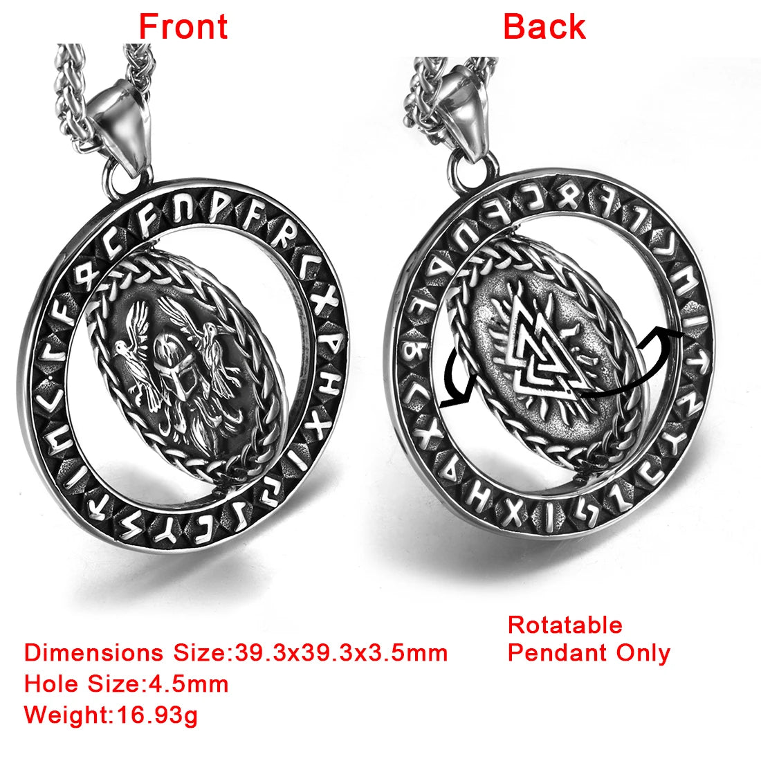 316L Choice Stainless Steel Viking Skull Animal Vintage Pendant for Men Necklace Bracelet DIY Accessories Finding Jewelry Making