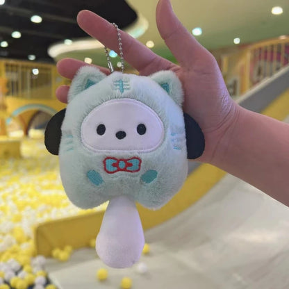 Sanrio Plush Pendant Kuromi Cinnamoroll Bad Badtz Maru Hello Kitty Pom Pom Purin My Melody Pochacco Kawaii Pendant