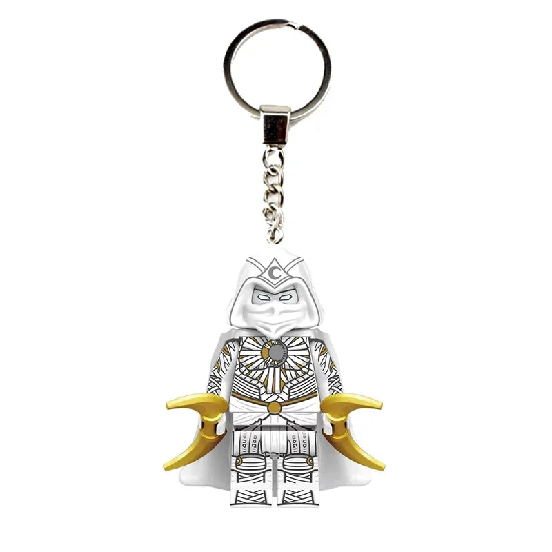 Marvel Creative Personalized Cartoon Keychain Iron Man Hulk Hawkeye Venom Thanos New Car Keychain Backpack Pendant Festival Gift