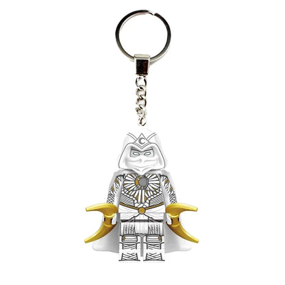Marvel Creative Personalized Cartoon Keychain Iron Man Hulk Hawkeye Venom Thanos New Car Keychain Backpack Pendant Festival Gift