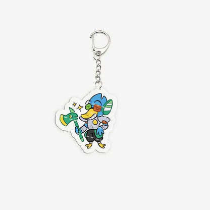Popular Game Deltarune Spamton Susie Ralsei Meme Keychains for Accessories Bag Noelle Spamton KeyringsFans Gifts Gamer Friends