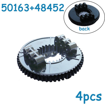High-Tech Parts 28 56 60 Tooth Turntable 18938 18939 48452 50163 99009 99010 2855 2856 MOC Technical Parts Building Block Bricks