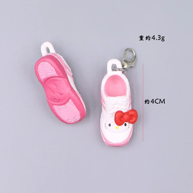Kawaii Hello Kitty Toy Cute Anime Cat Keychain Backpack Phone Case Decoration Cartoon Festival Gift Women Accessories Wholesale