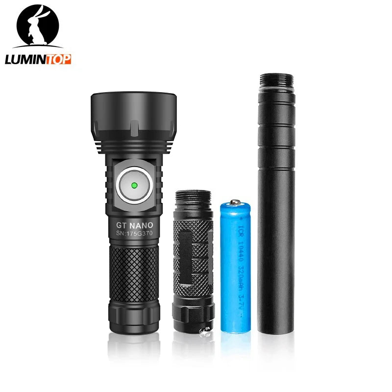 Lumintop GT NANO V3.0  flashlight with 10280 battery Long-range flashlight 360 meters  600 lumens mini powerful torch