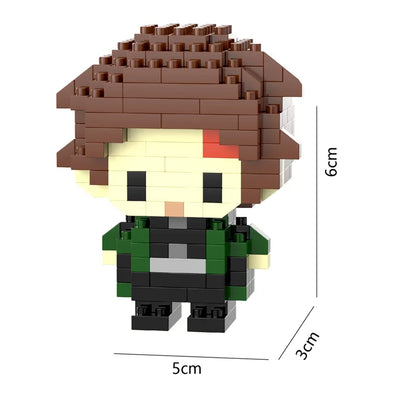 26 Styles New Cartoon Anime Building Blocks  Mini Cute Miniature Bricks Ornaments Small Particle Children's Toys