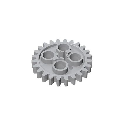 Gobricks 10PCS Gear 24 Tooth 2nd Version - 1 Axle Holecompatible with 3648 24505 pieces of Children's MOC Brick Education Toys