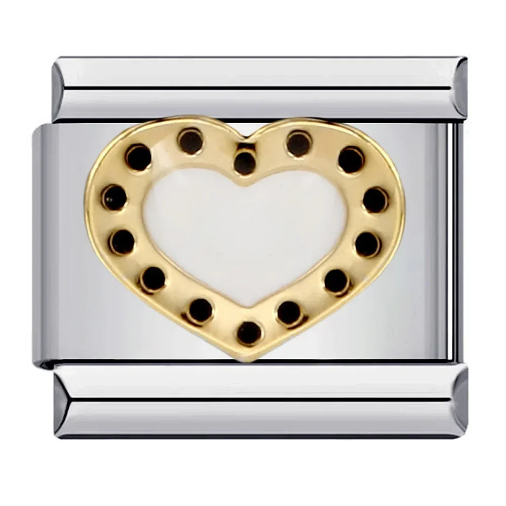Fashion Original Lovers Stars Moon Charm Italian Links Fit 9mm Bracelet Stainless Steel Making Jewelry Bt003