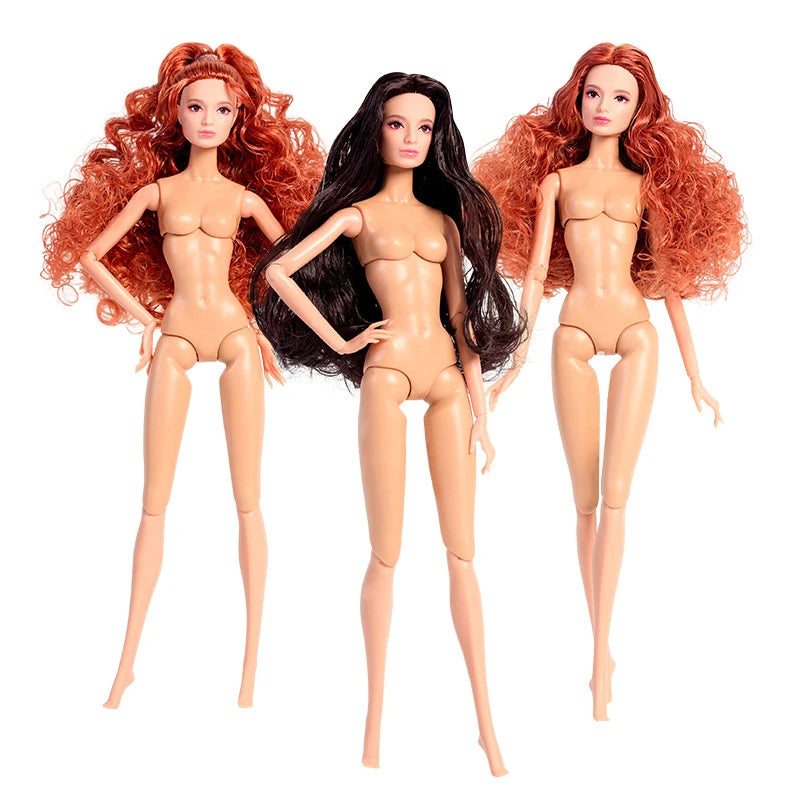 European Fashion 1/6 BJD Doll Body Blond Hair Daily Outfit Party Cute Gown for BJD Doll 12'' Toy Kids DIY Toys Birthday Gifts