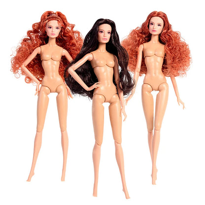 European Fashion 1/6 BJD Doll Body Blond Hair Daily Outfit Party Cute Gown for BJD Doll 12'' Toy Kids DIY Toys Birthday Gifts