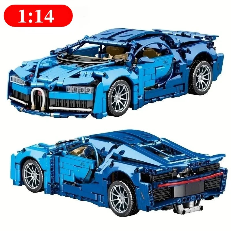 1:14 Technical Racing Sport Car Model Building Blocks Decoration Desktop Ornament Bricks Toys for Children's Christmas Gift