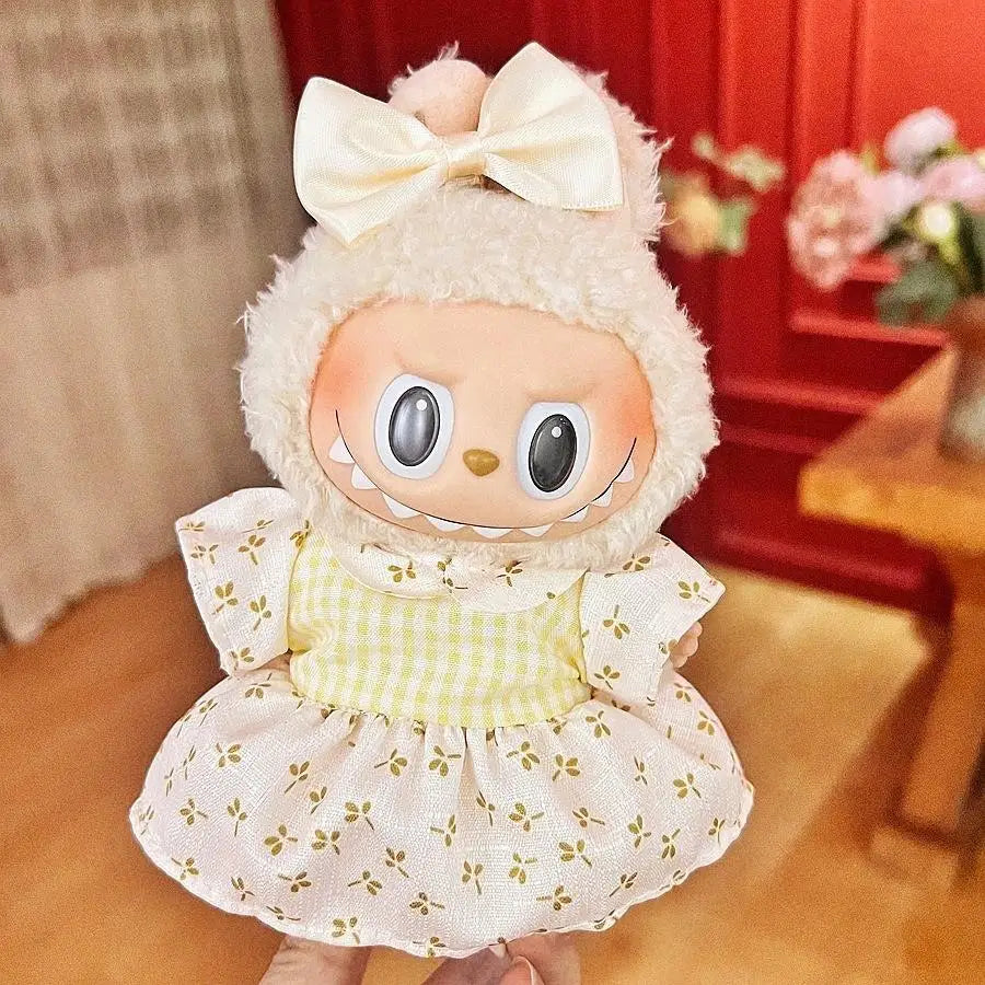 Labubu Trendy Outfit Accessories Leisure set princess skirt Stylish Look for Labubu Vinyl Dolls