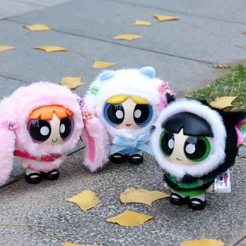 The Powerpuff Girls Cloak Doll Series Blind Box Toy Pendant Doll Anime Cartoon Peripheral Desktop Decor Children Birthday Gifts