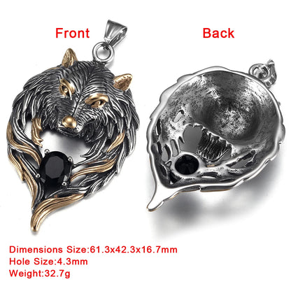 316L Choice Stainless Steel Viking Skull Animal Vintage Pendant for Men Necklace Bracelet DIY Accessories Finding Jewelry Making