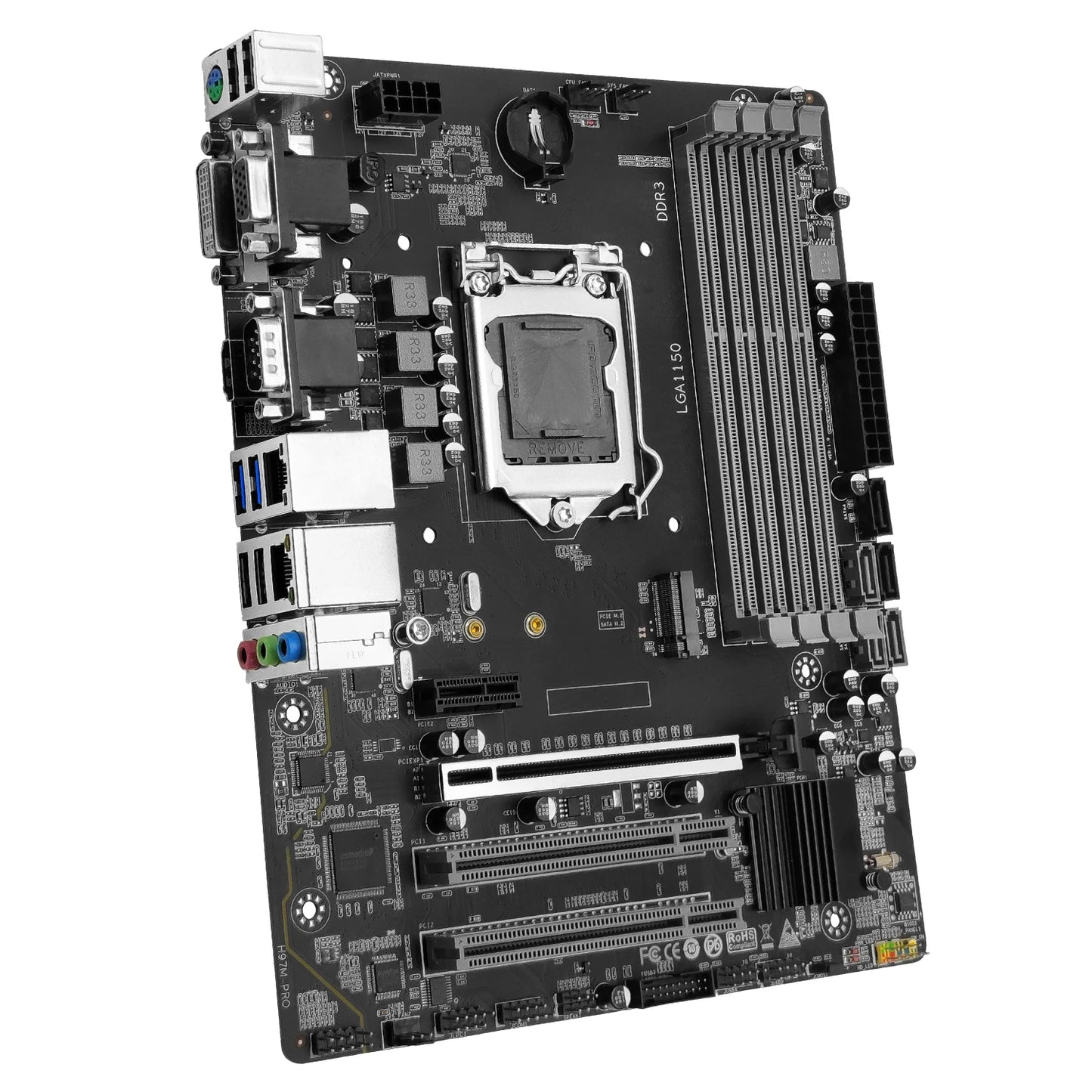 MACHINIST H97 Motherboard LGA 1150 Support Intel Pentium/Core/5th Gen Xeon CPU Processor DDR3 RAM Desktop Memory SSD M.2H97M-PRO