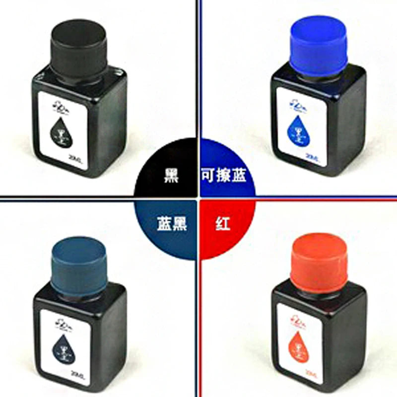 20ml Fountain Pen Ink Bottle Black/Blue/Red Color Ink Supplies