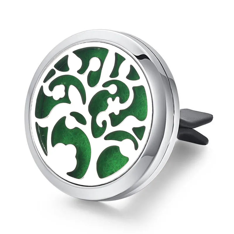Aromatherapy Jewelry Locket Pendant Car Air Freshener Vent Clip Aroma Perfume Oils Locket Essential Oil Diffuser Car Clip