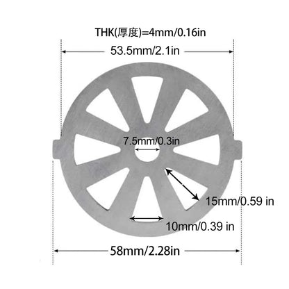 Meat Grinder Pinion Mixer Spare Parts Meat Grinder Knife Stainless Steel Grille for Food Grinder Accessories Kitchen Tool
