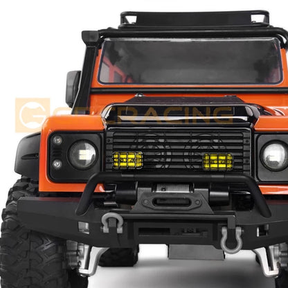 GRC G157MW/Y RC Car 1/8 1/10 Fog Light 17mm Rectangular Spot Light with Lampshade Simulation Off-road Exploration Headlight