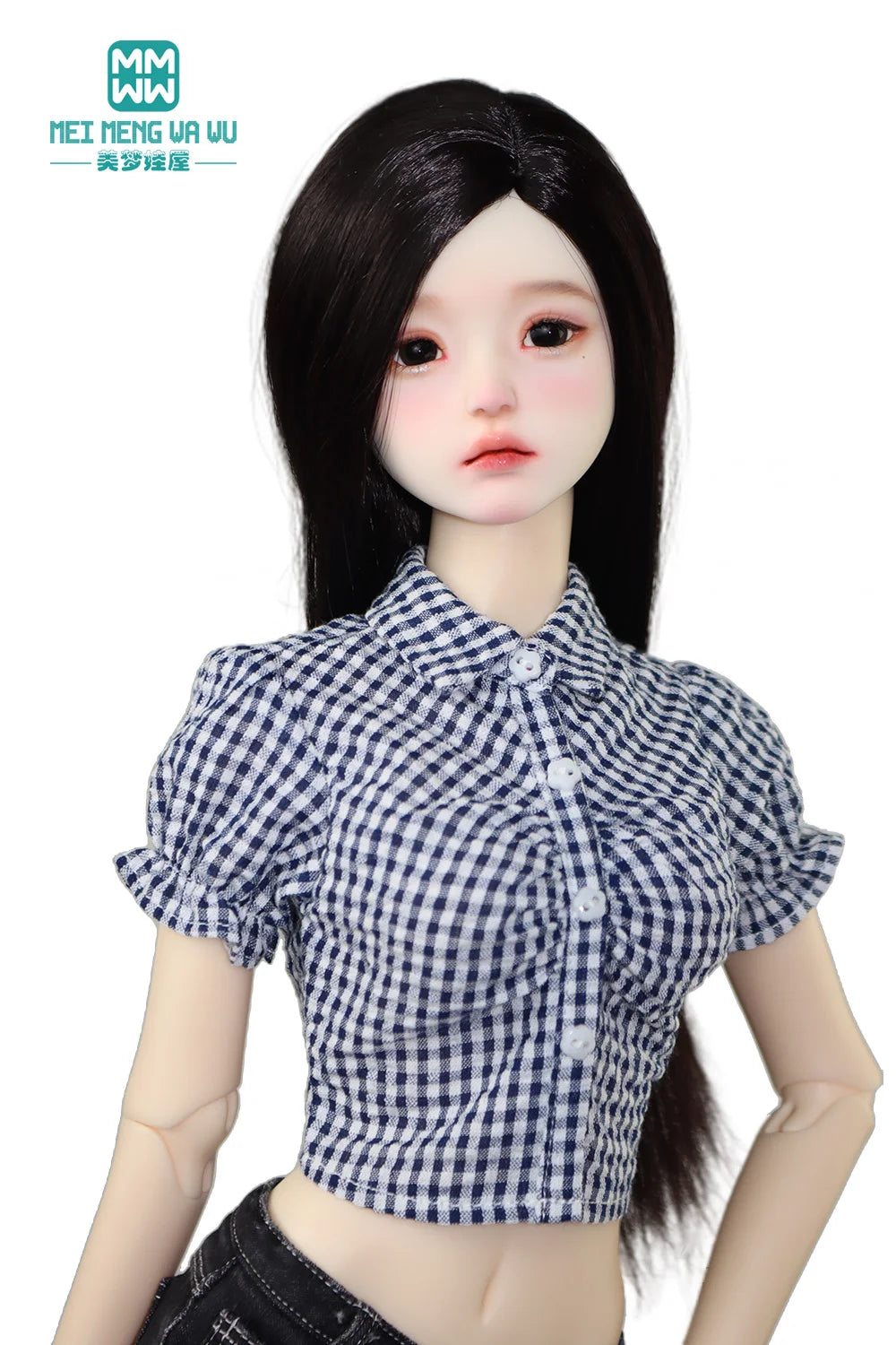BJD 43-60cm 1/3 1/4 Doll Clothes Joint smart Doll Stylish Plaid Shirt Accessories Girl Gift