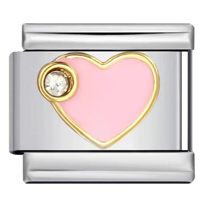 2025 Fashion Love and Romance Modular Italian Charm Links Fit 9mm Stainless Steel Elastic Bracelet Women DIY Jewelry