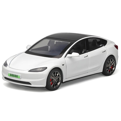 1:32 Model 3 Model X Alloy Diecast Metal Model Car Sound & Light Mini GT Miniature Collections Decorative Ornaments Gifts Friend