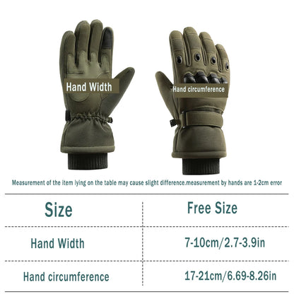 1Pair ColdProof Winter Gloves,Motorcycle Touchscreen Outdoor Hunting Protection Mountaineering Skiing Full Finger Gloves