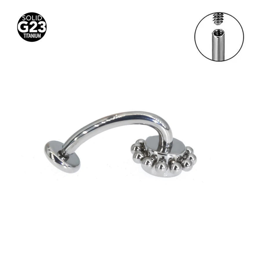 1Pc 14Gx10x4/6mm Navel Curve Barbells Belly Rings Body Jewelry-F136 Titanium CZ Smart Navel Belly Button Body Piercing 