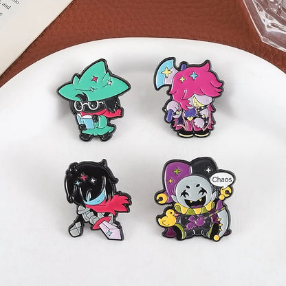 Deltarune Susie Kris Enamel Pins RPG Game Characters Brooches Lapel Backpack Badge Jewelry Accessories Gifts for Fans Friends