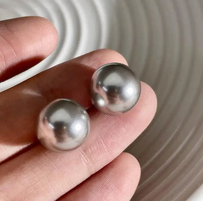 Grey Pearl Necklace for Women's Luxury Collar Chain Simple Neckchain Fashion Jewelry
