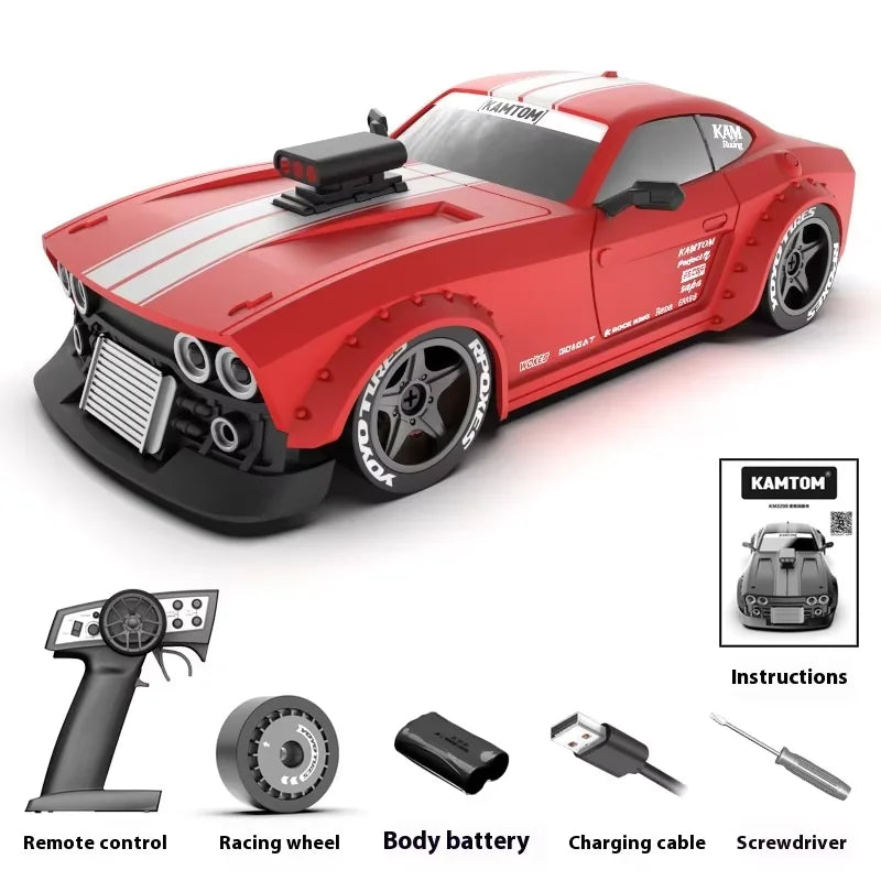 In Stock Kamtom 3299 1:32 Rc Car Upgrade Luminous Metal Servo Motor Car Dodgeboy Toy Car Professional Rc Drift Rc Stunt Car