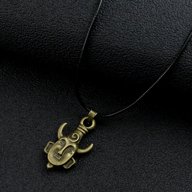 Movie Supernatural Dean Leather Rope Coppery Pendant Necklace for Women Men Winchester Jensen Jewelry Ackles Amulet Vintage