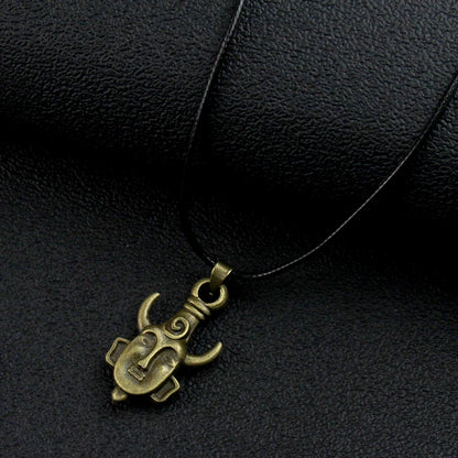 Movie Supernatural Dean Leather Rope Coppery Pendant Necklace for Women Men Winchester Jensen Jewelry Ackles Amulet Vintage
