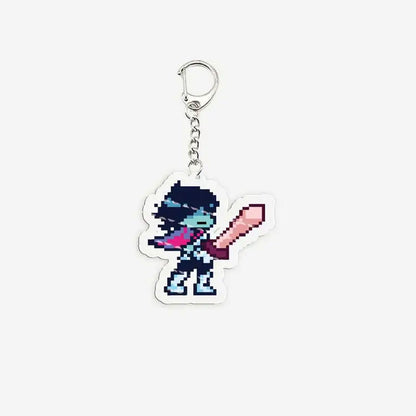 Popular Game Deltarune Spamton Susie Ralsei Meme Keychains for Accessories Bag Noelle Spamton KeyringsFans Gifts Gamer Friends