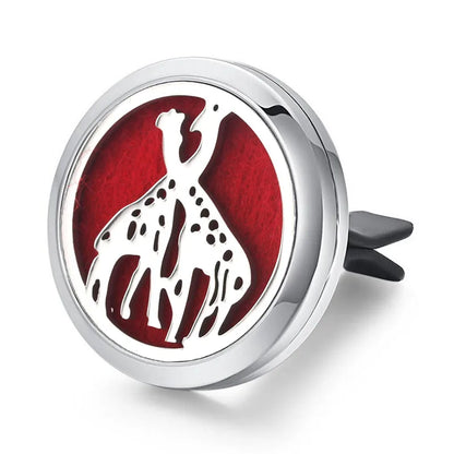 Aromatherapy Jewelry Locket Pendant Car Air Freshener Vent Clip Aroma Perfume Oils Locket Essential Oil Diffuser Car Clip
